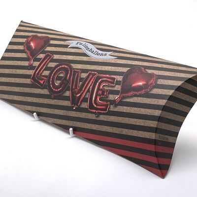 Luftallonbox Einzelallons „LOVE“ rot