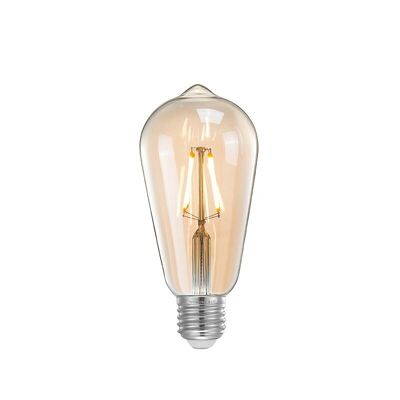 Homestoreking Lampada a filamento di carbonio a LED con sorgente luminosa a pera - Vetro