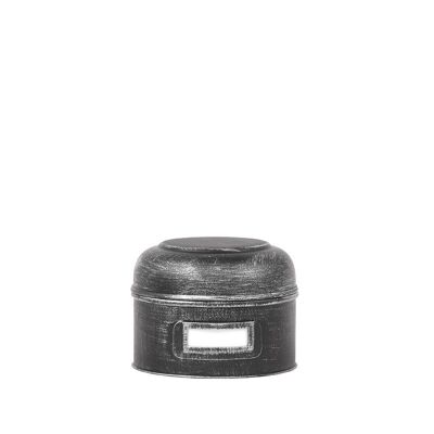 Homestoreking Contenitore in latta Contenitore in latta - Nero - Metallo - S -13x13x10 cm