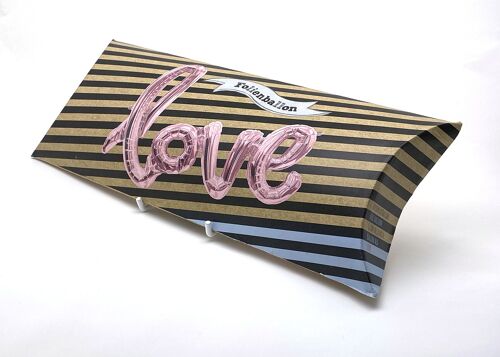 Luftballonbox Schriftzug „Love“ Pink
