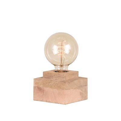 Homestoreking Table lamp Block - Rough - Mango wood