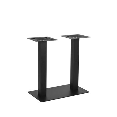 Homestoreking Tavolo da pranzo Gamba del tavolo Doppio - Nero - Metallo - Doppio - 71 cm