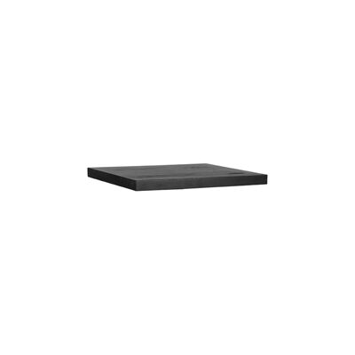 Homestoreking Tavolo da pranzo Piano del tavolo Bordo dritto - Nero - Legno di mango - 70 cm Dritto