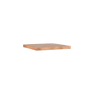 Homestoreking Tavolo da pranzo Piano del tavolo Bordo dritto - Grezzo - Legno di mango - 70 cm Dritto