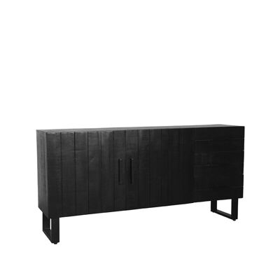 Homestoreking Dresser Santos - Black - Mango Wood