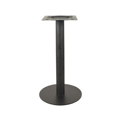 Homestoreking Tavolo da pranzo Gamba singola rotonda - Nero - Metallo - Rotondo - 72 cm