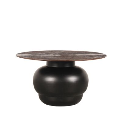 Tavolino da caffè Dim Homestoreking - Nero - Legno di mango
