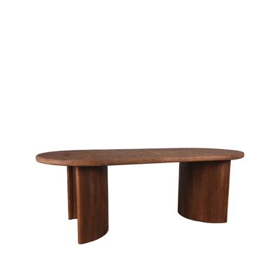 Mesa de comedor Homestoreking Vito - Espresso - Madera de mango - 240 cm