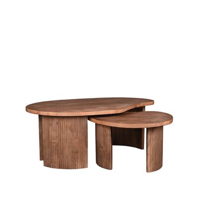 Mesa de centro Homestoreking Timon - Espresso - Madera de mango