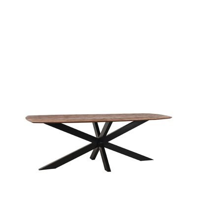 Mesa de comedor Homestoreking Zane - Espresso - Madera de mango
