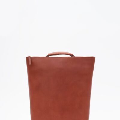 Tote backpack | elliot - cognac