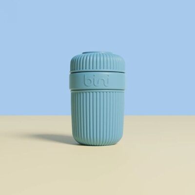 Bini Mug bleu clair - réutilisable en matière biosourcée