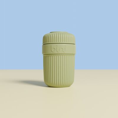 Bini Mug Vert Olive - réutilisable en matière biosourcée