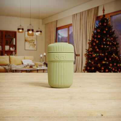 Bini Mug Vert Olive - réutilisable en matière biosourcée