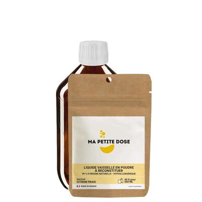 Starter kit Detersivo per piatti per ricostituire il fresco profumo di limone - 500 ml / Ma Petite Dose