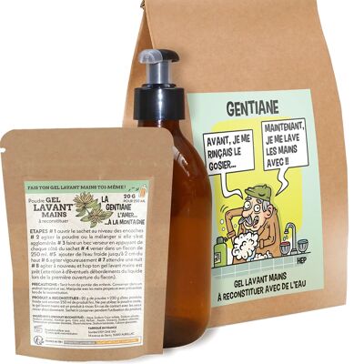 Confezione regalo di gel lavamani Gentiane - Zero rifiuti