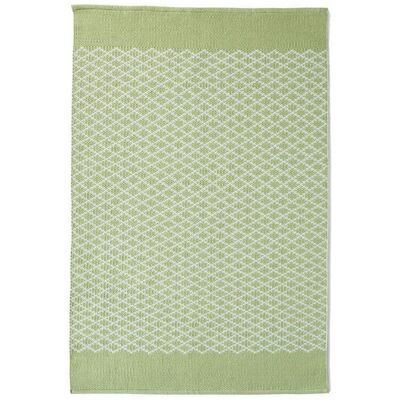 Tappeto a traliccio intrecciato Hug Rug, verde