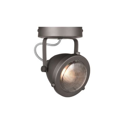 homestorecity Spot Moto led - Burned Steel - Metaal - 1 Lichts