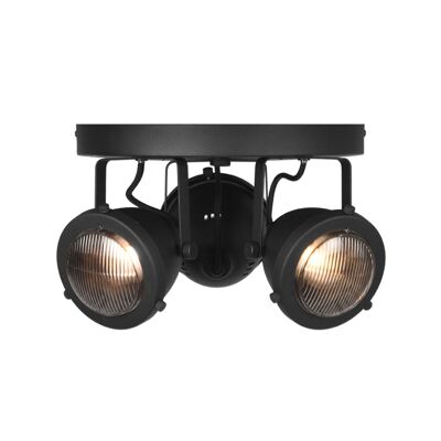 homestorecity Spot Moto led - Negro - Metaal - 3 Luces