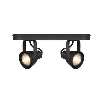 homestorecity Spot Max led - Zwart - Metaal - 2 Lichts