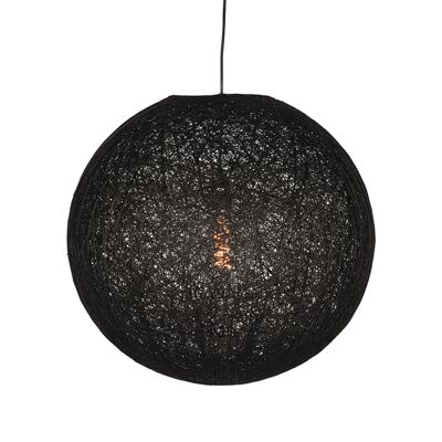Homestorecity Lámpara colgante Twist - Zwart - Vlas - XL