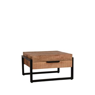 Homestorecity Salontafel Bolivia - Áspero - Mangohout - 70 cm