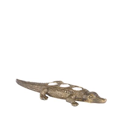città-negozio Krokodil - Antiek goud - Metaal