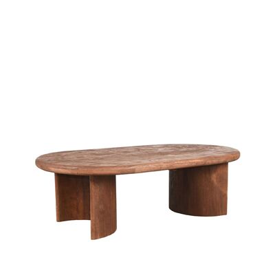 Homestorecity Salontafel Vito - Espresso - Mangohout - 110 cm