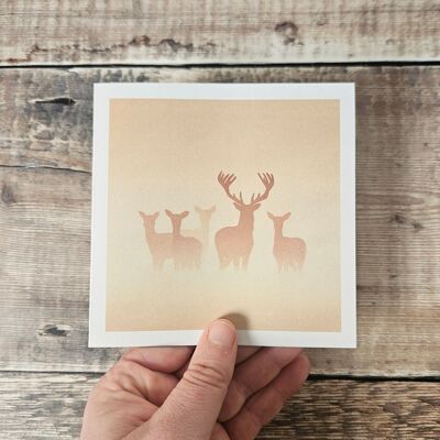 The Herd - Single Square Greetings Card