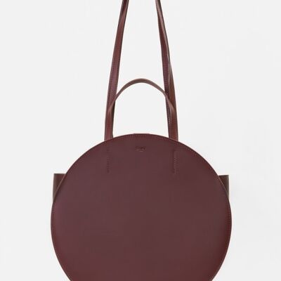 ROUND BAG | MYRA - bordeaux