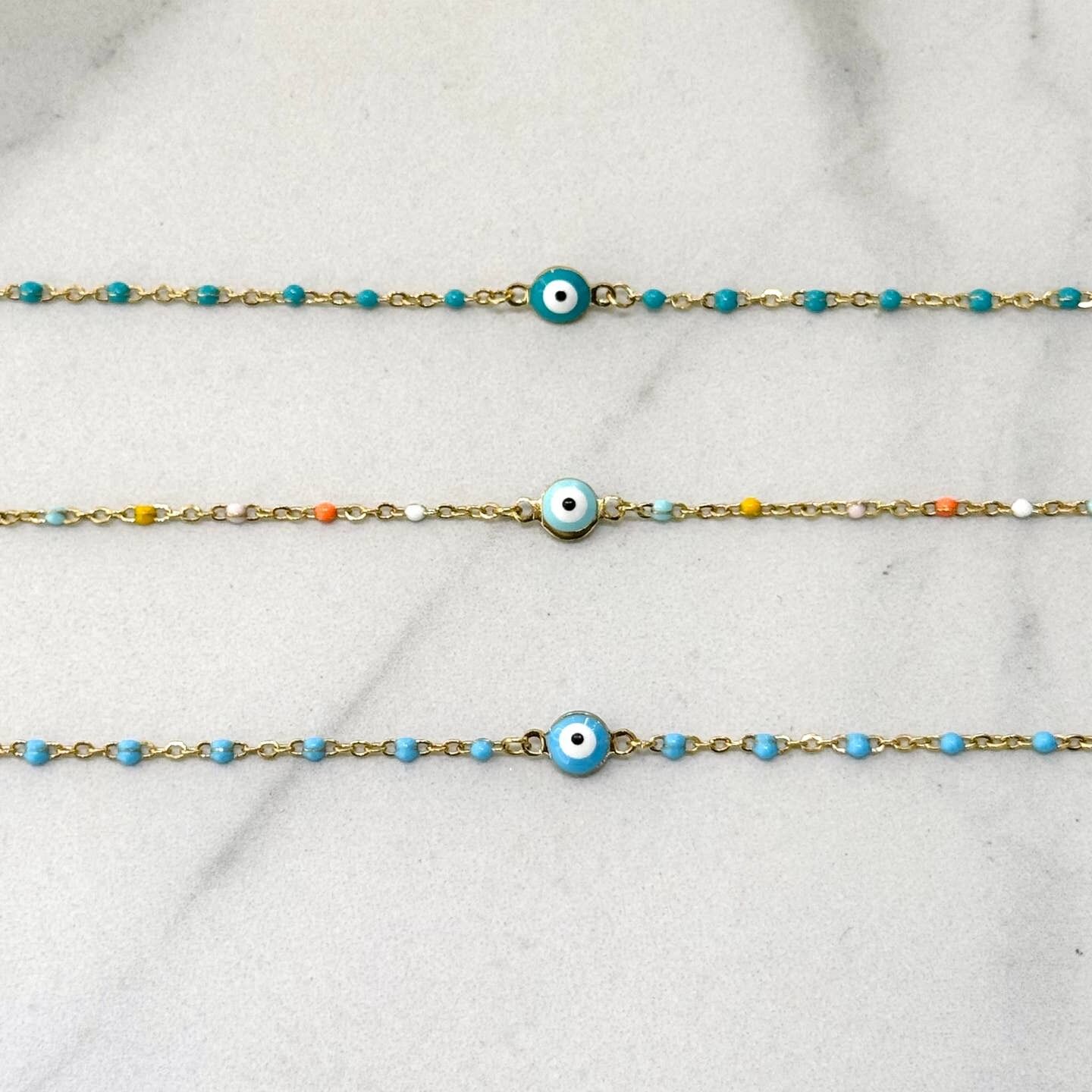 Evil Eye Enamel Bracelet