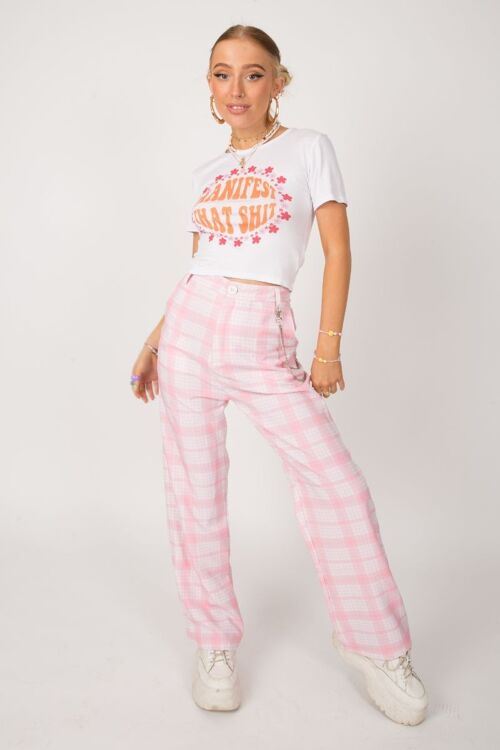 (PRE-ORDER) Pink Tartan Trousers GDC x Chlo Davie