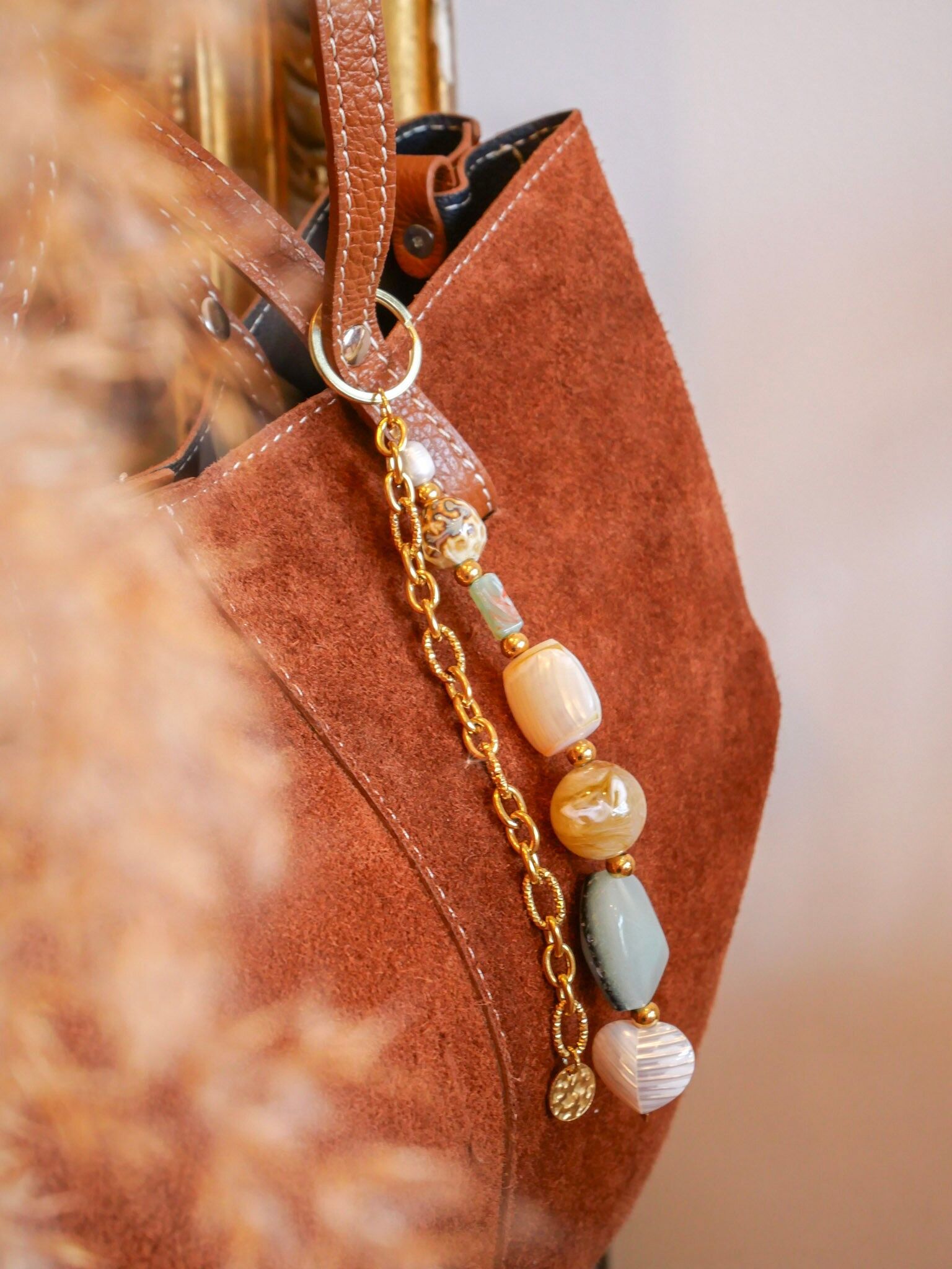 Azeria - Taschenanhänger/Schlüsselanhänger - Cléo - Geschenkidee - Französische Kreation