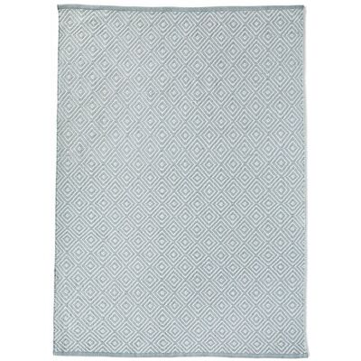 Tappeto Hug Rug Woven Diamond Rug Grigio Cielo