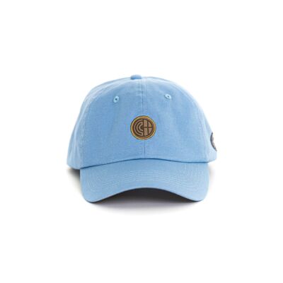 Sombrero de papá - Azul claro x Marrón dorado