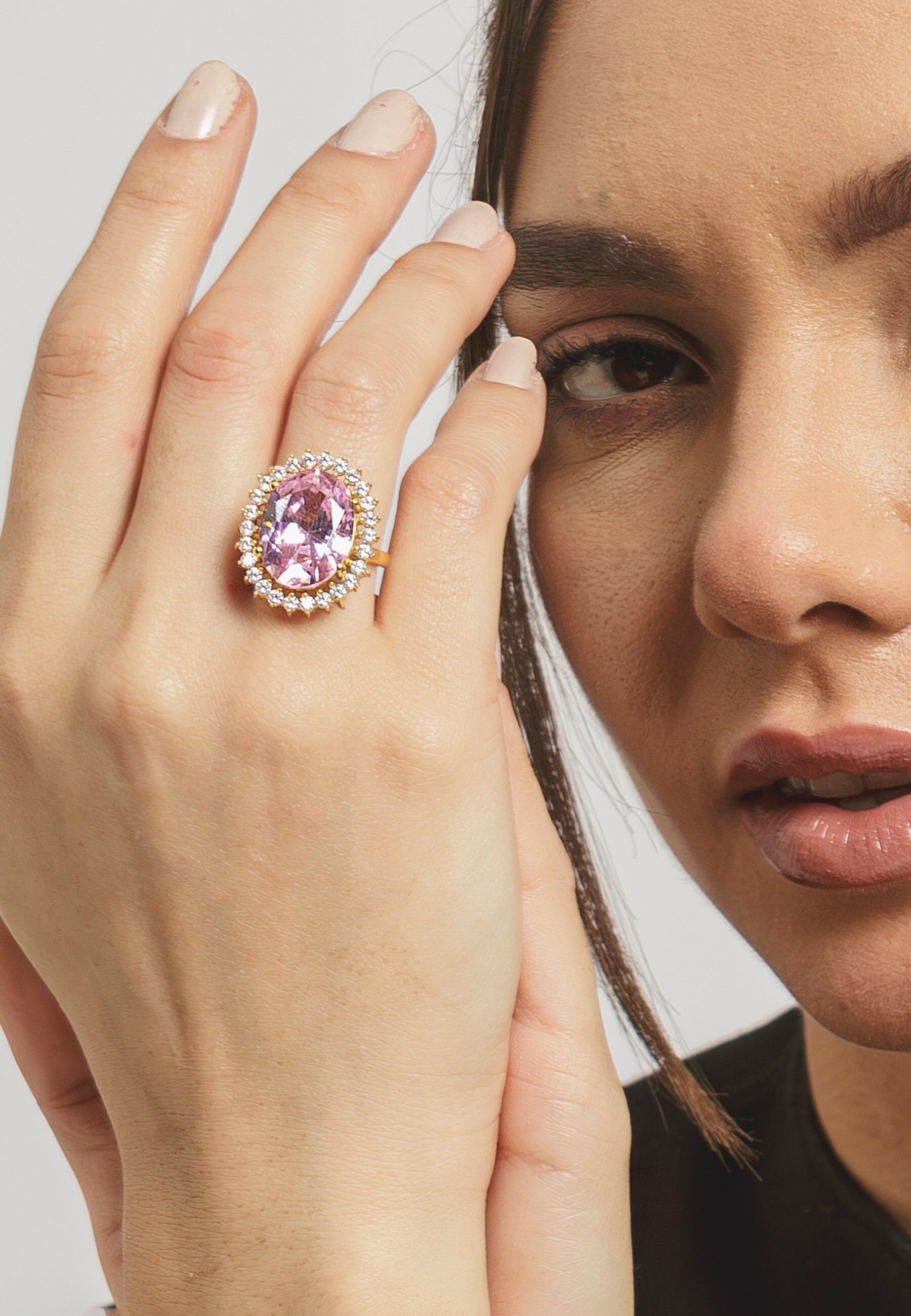 Schönheits-Rosa-Ring