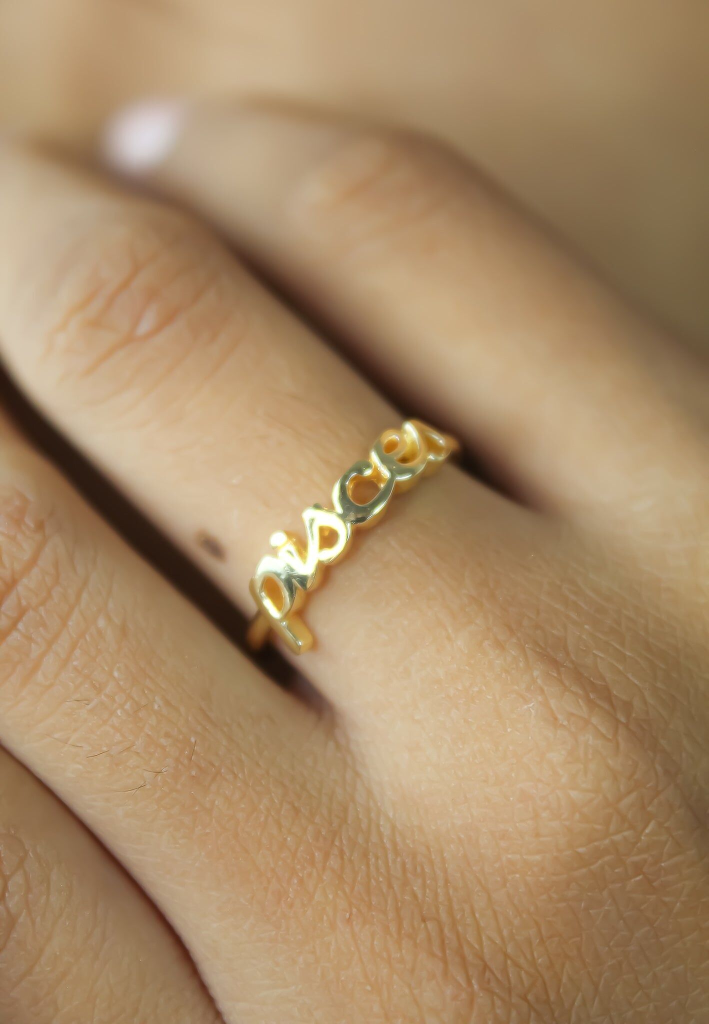 Anillo del zodiaco Piscis