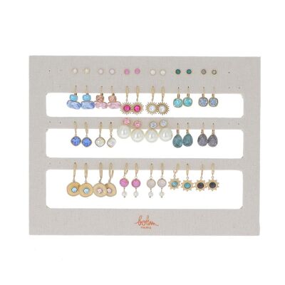 Kit de 24 boucles - doré multi - PRESENTOIR OFFERT