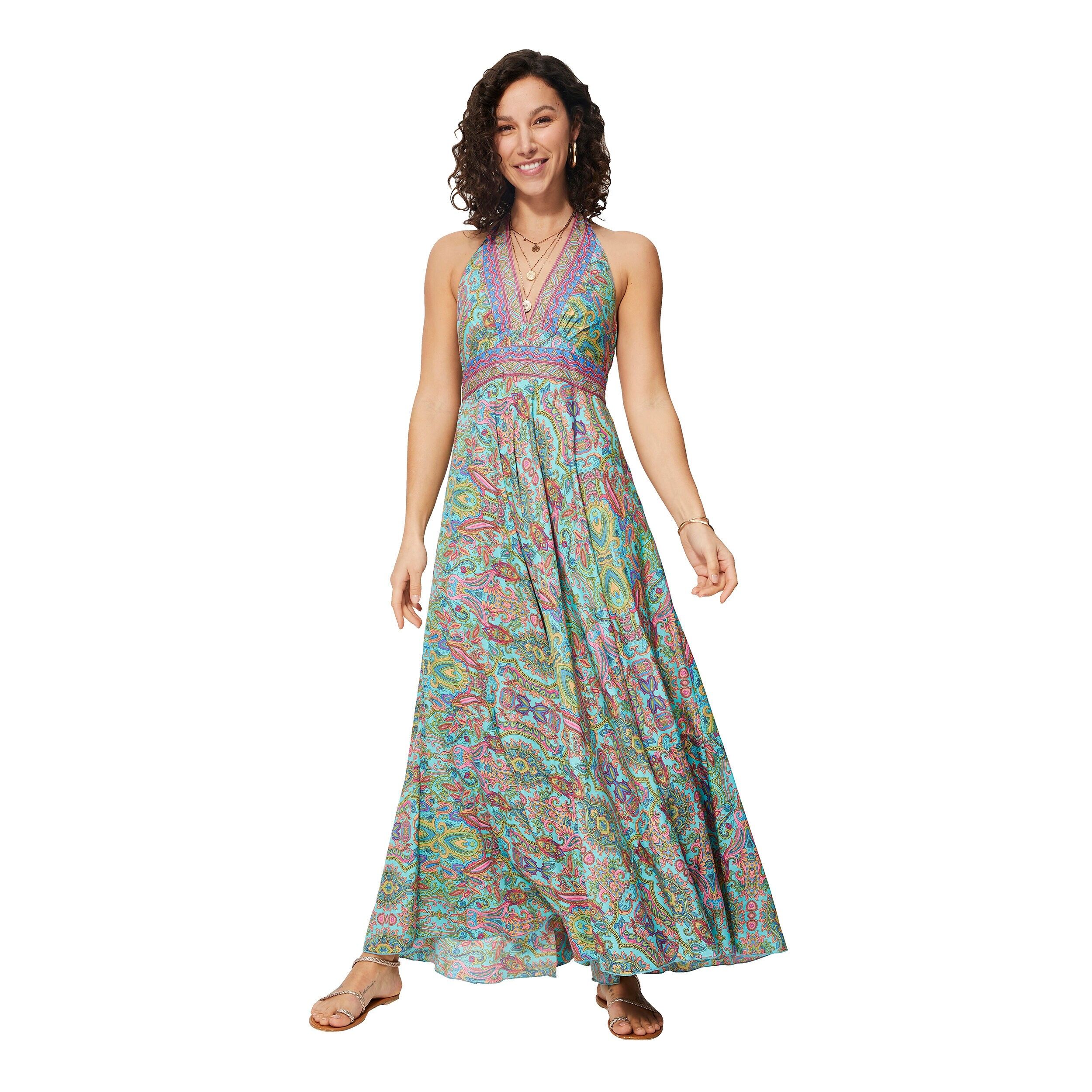 LANGES ÄRMELLOSES SOMMERKLEID MBM0001A