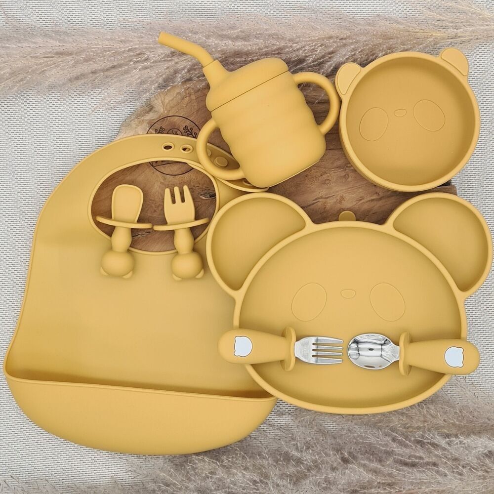 Yellow 8-piece meal set gift box