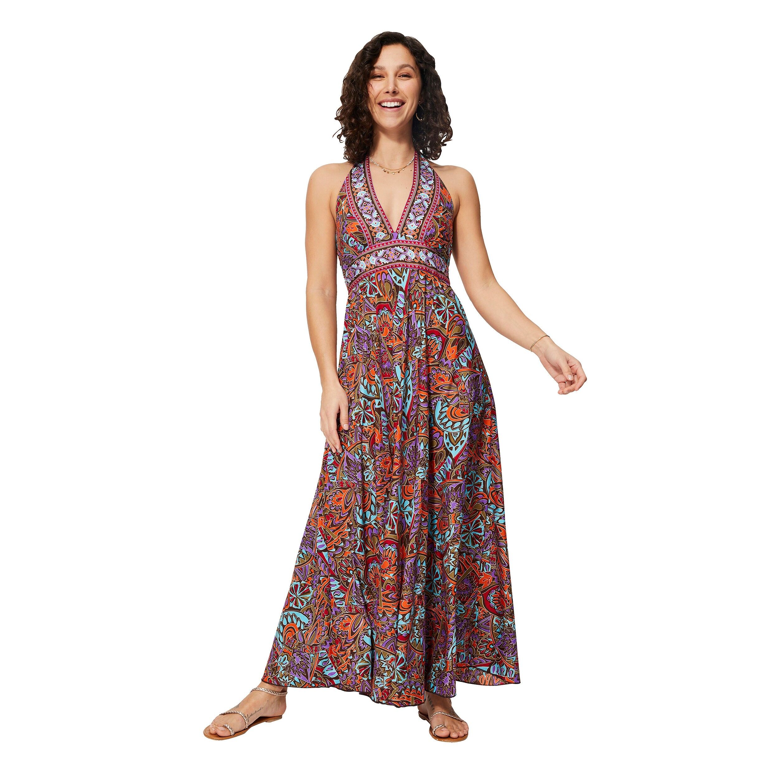 LANGES ÄRMELLOSES SOMMERKLEID MBM0001D