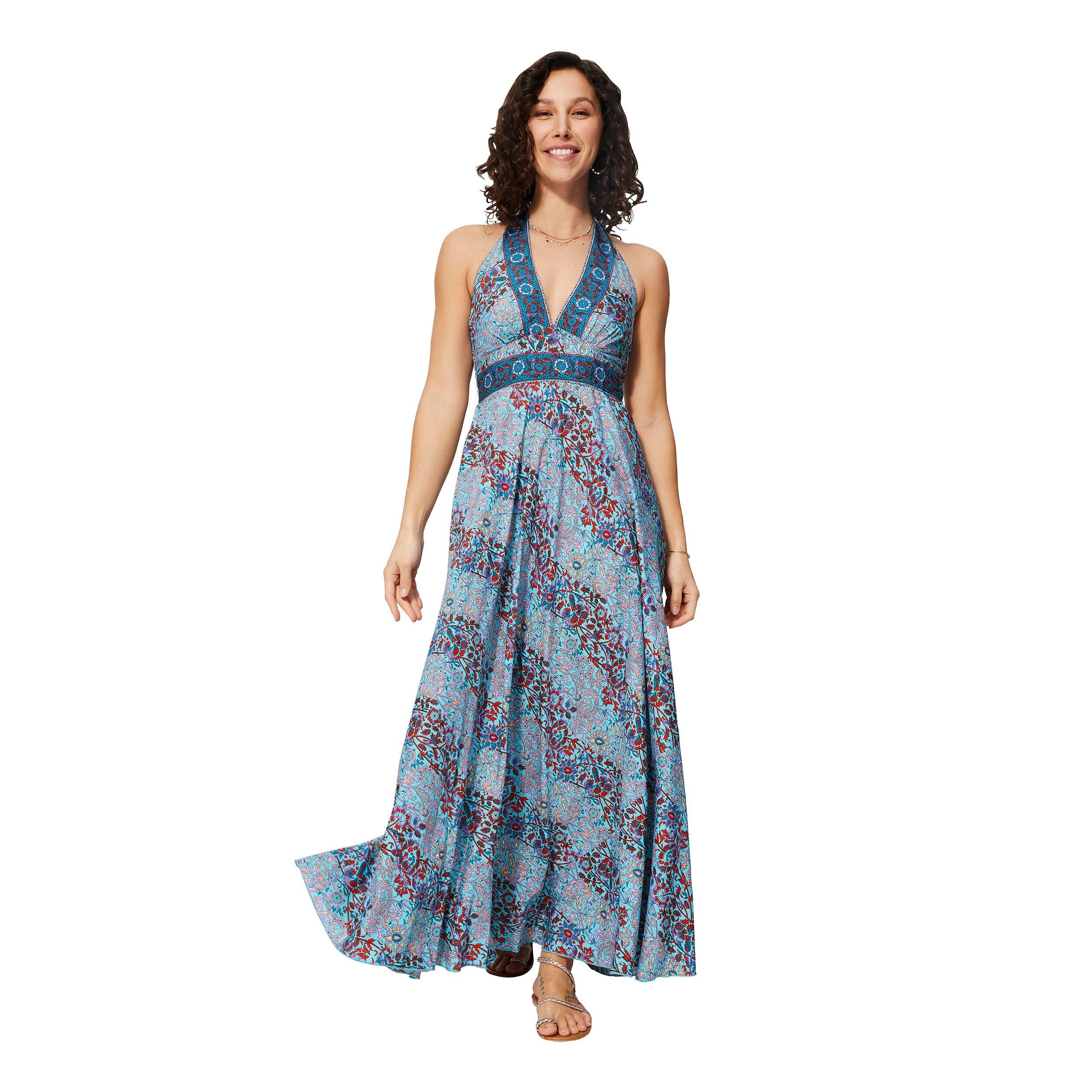 Langes ärmelloses Sommerkleid MBM0001K