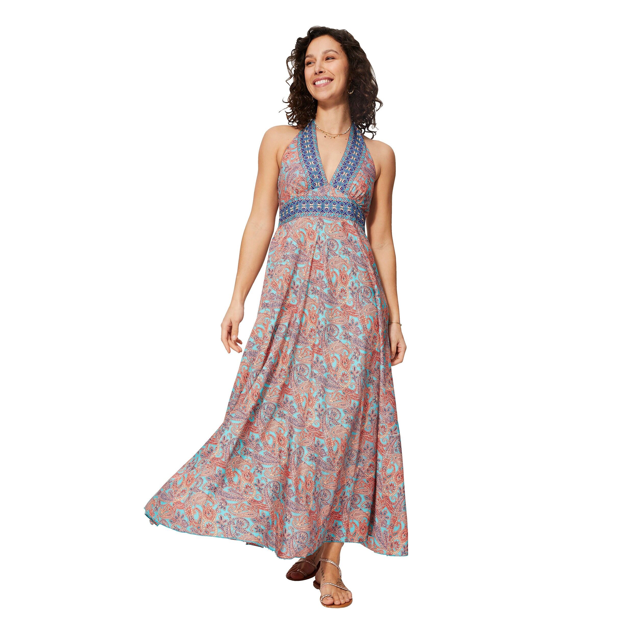 LANGES ÄRMELLOSES SOMMERKLEID MBM0001O