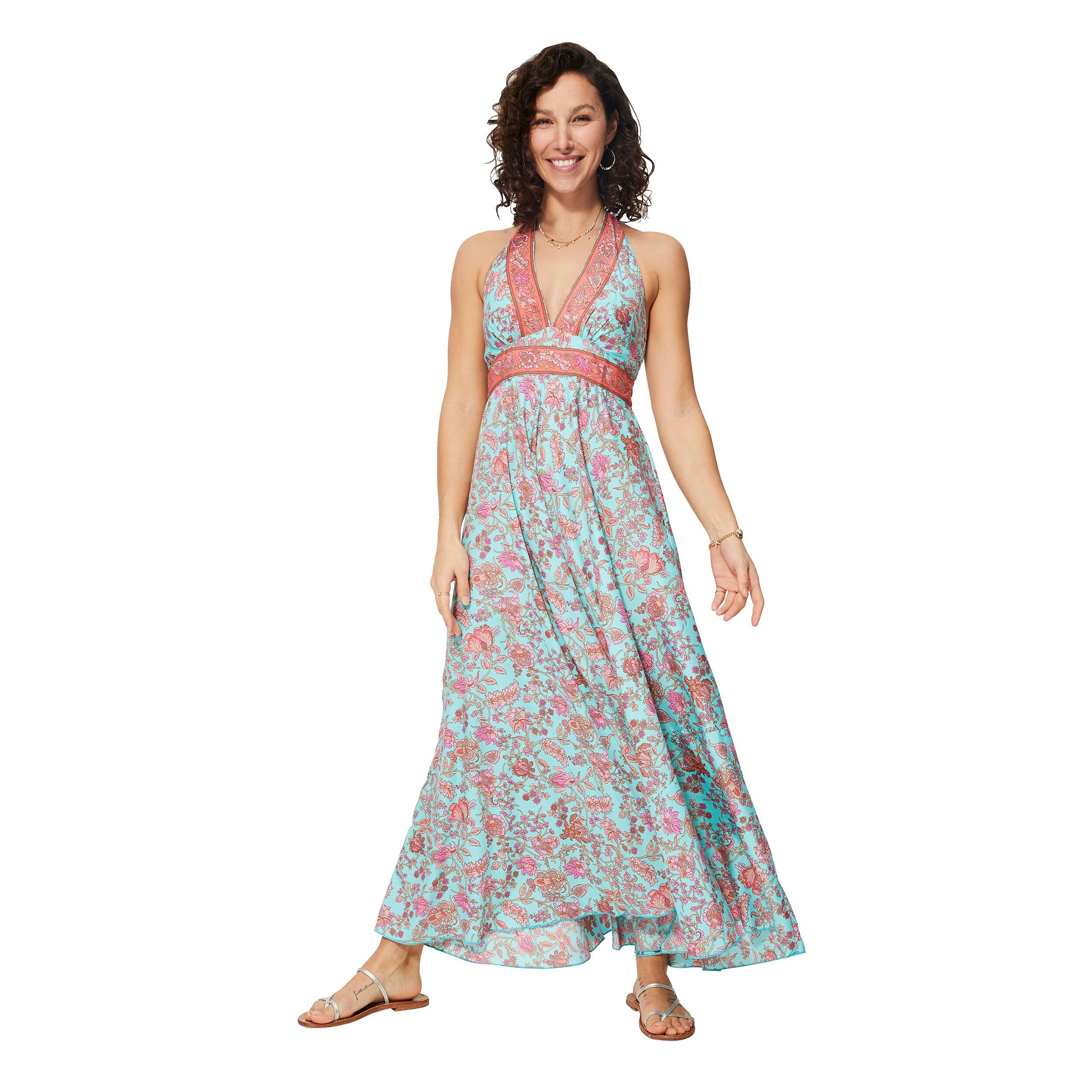 LANGES ÄRMELLOSES SOMMERKLEID MBM0001S