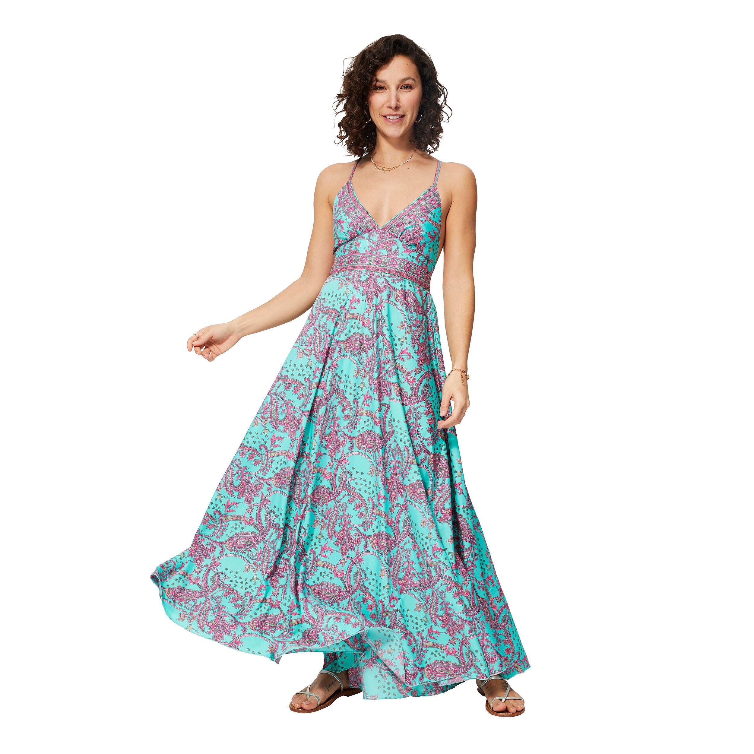 LANGES ÄRMELLOSES SOMMERKLEID MBM0002P