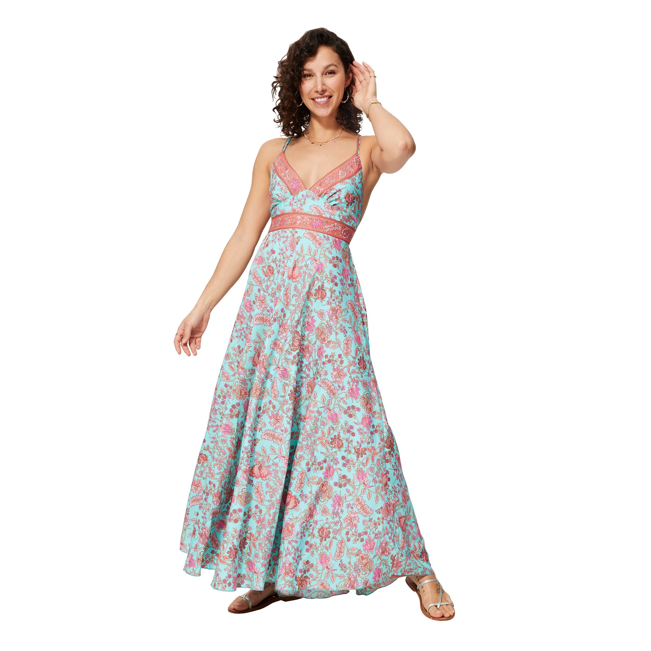 LANGES ÄRMELLOSES SOMMERKLEID MBM0002S