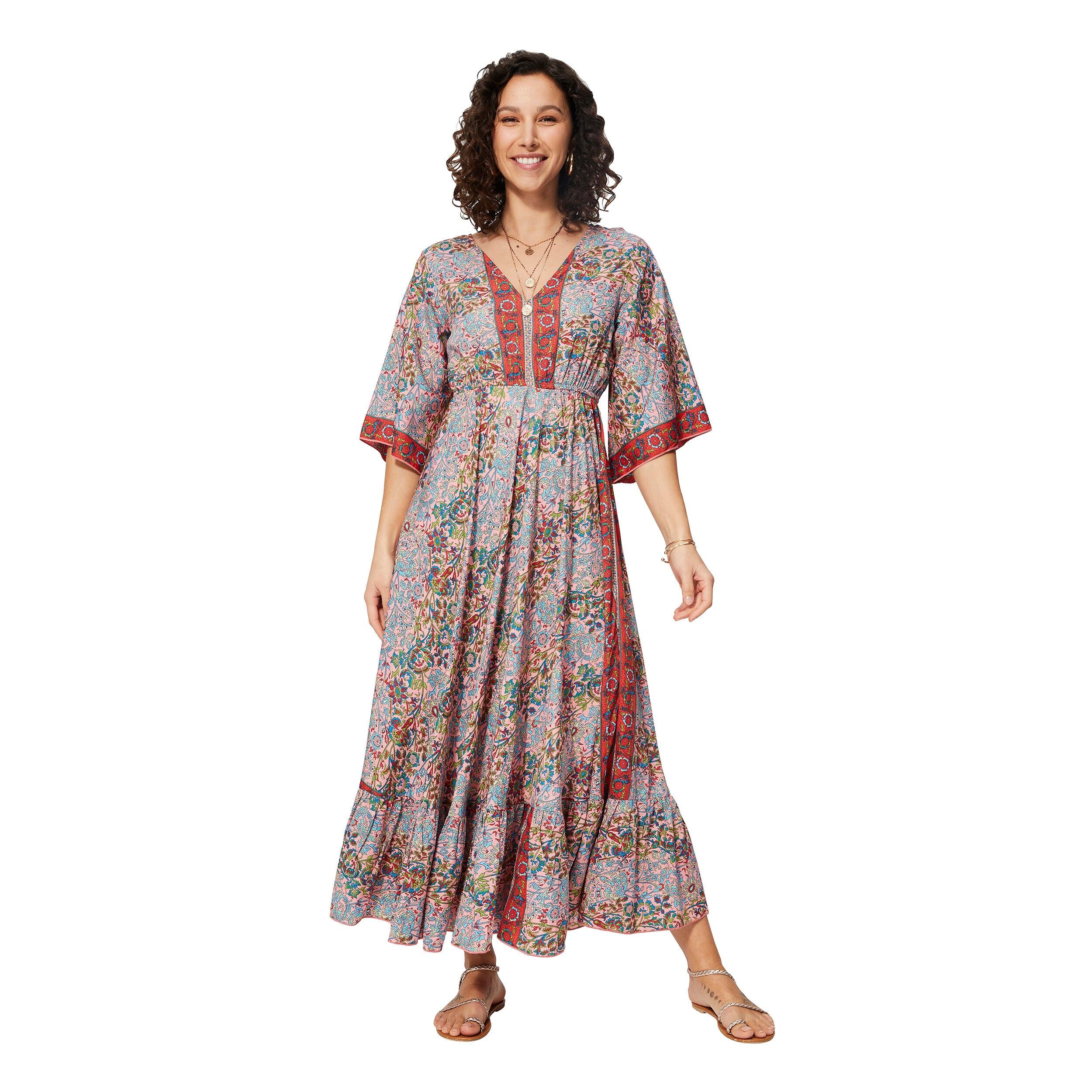 LANGES SOMMERKLEID 3/4 ÄRMEL MBM0004J