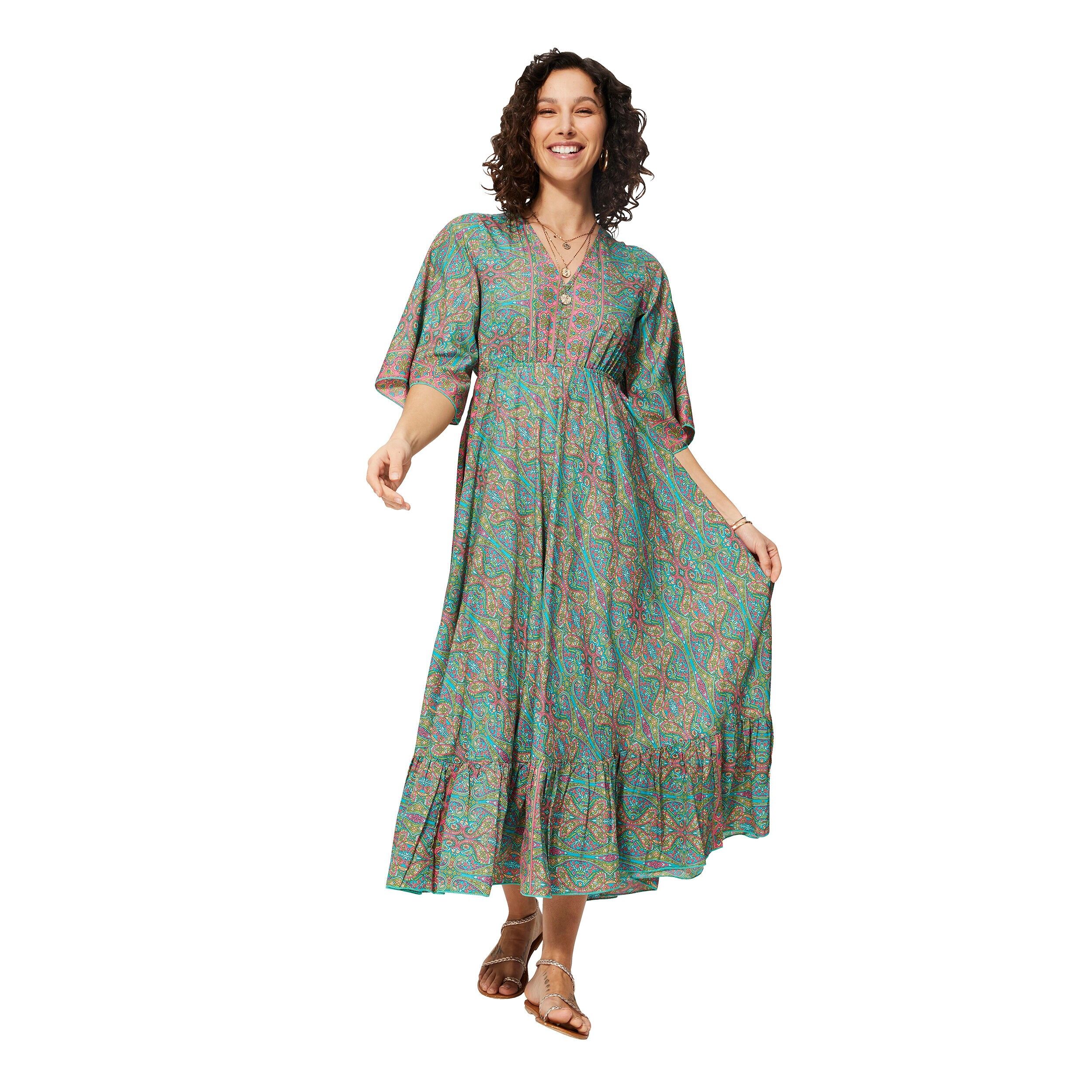 LANGES SOMMERKLEID 3/4 ÄRMEL MBM0004M