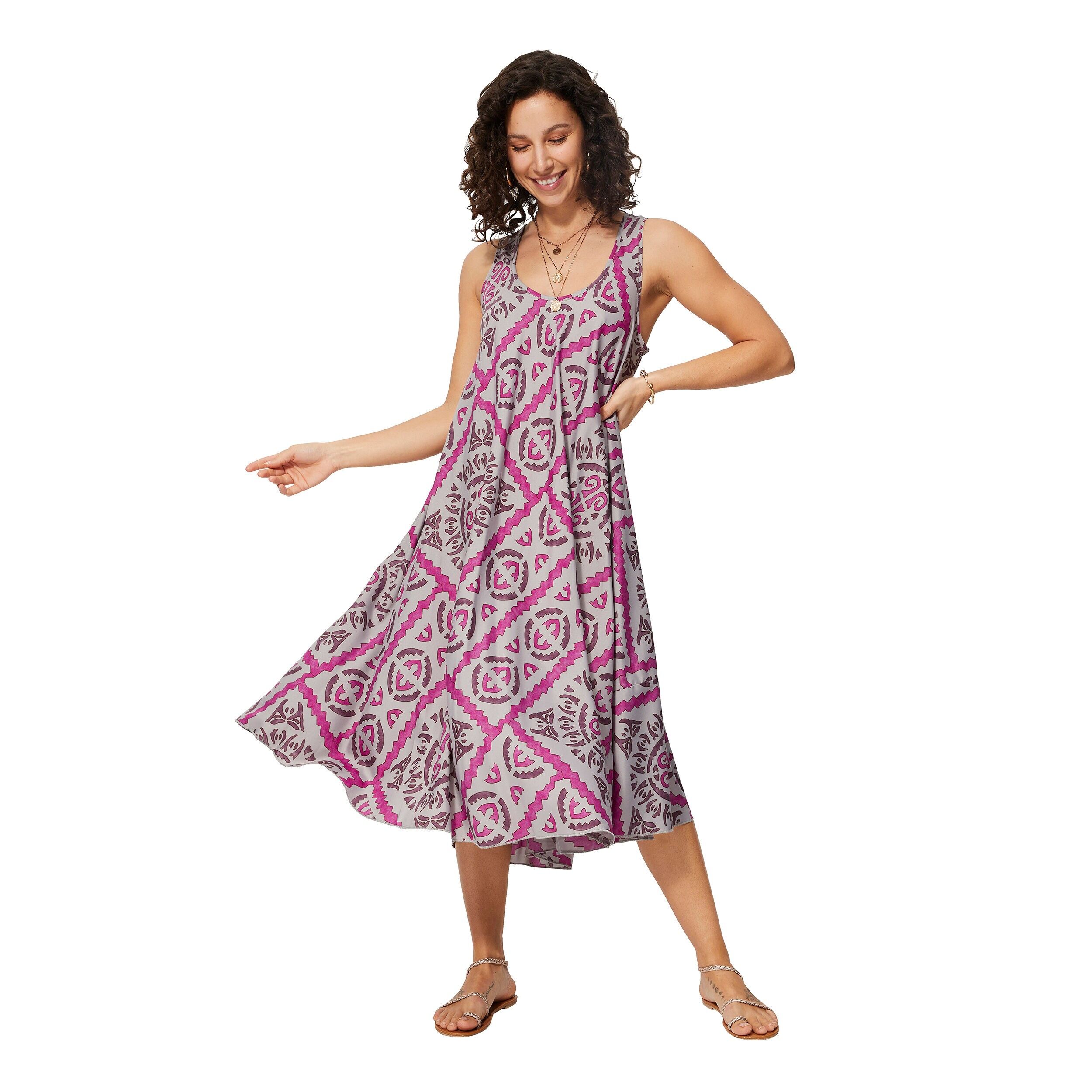 MBM0005G ÄRMELLOSES MITTELLANGES SOMMERKLEID