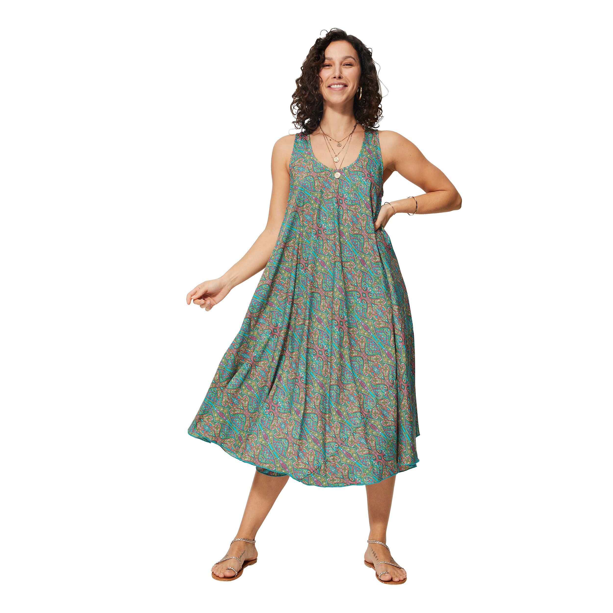 MBM0005M ÄRMELLOSES MITTELLANGES SOMMERKLEID